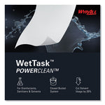 Power Clean Wipers for WetTask Customizable Wet Wiping System with (1) Bucket, 12 x 12.5, Unscented, 95/Roll, 6 Rolls/Carton