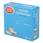 Interfolded Dry Waxed Paper, 10.75 x 6, 12/Carton