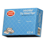 Interfolded Dry Waxed Paper, 10.75 x 8, 12/Box