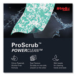 Power Clean ProScrub Pre-Saturated Wipes, 12 x 9.5, Citrus Scent, Green/White, 50/Canister, 8 Canisters/Carton