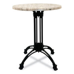 Topalit Tables, Round, 36" dia x 29"h, Gray Top, Black Aluminum Base/Legs