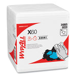 General Clean X60 Cloths, 1/4 Fold, 12.5 x 13, White, 76/Box, 12 Boxes/Carton