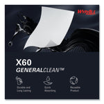 General Clean X60 Cloths, 1/4 Fold, 12.5 x 13, White, 76/Box, 12 Boxes/Carton