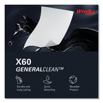 General Clean X60 Cloths, Jumbo Roll, 12.2 x 12.4, White, 1,100/Roll