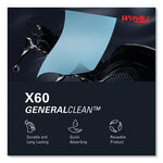 General Clean X60 Cloths, Jumbo Roll, 12.5 x 13.4, Blue, 1,100/Roll