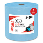 General Clean X60 Cloths, Jumbo Roll, 12.5 x 13.4, Blue, 1,100/Roll