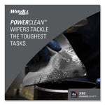 Power Clean X80 Heavy Duty Cloths, 1/4 Fold, 12.5 x 12, White, 50/Box, 4 Boxes/Carton