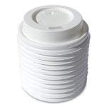 Hot Cup Lids, Fits 4 oz Cup, White, 1,000/Carton