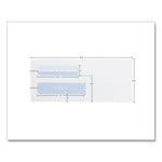 Double Window Redi-Seal Security-Tinted Envelope, #8 5/8, Commercial Flap, Redi-Seal Closure, 3.63 x 8.63, White, 500/Box