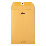 Clasp Envelope, 28 lb Bond Weight Kraft, #55, Square Flap, Clasp/Gummed Closure, 6 x 9, Brown Kraft, 100/Box