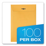 Clasp Envelope, 28 lb Bond Weight Kraft, #63, Square Flap, Clasp/Gummed Closure, 6.5 x 9.5, Brown Kraft, 100/Box