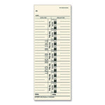 Time Clock Cards, Replacement for 10-800292, One Side, 3.5 x 9, 500/Box