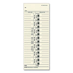 Time Clock Cards, Replacement for 10-800292, One Side, 3.5 x 9, 500/Box