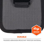 Arsenal 5568 Belt Loop Tool Pouch w/Device Holster, 4 Compartments, 5 x 2 x 8.5, Polyester, Gray, Ships in 1-3 Business Days