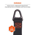 Squids 3171 Anchor Strap Belt Loop Attachment for Tool Tethering, 5 lb Max, 5" Long, Black, 2/Pack, Ships in 1-3 Bus Days