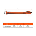 Squids 3174 Anchor Choke Strap for Tool Tethering, 25 lb Max Safe Working Capacity, 15" Long, Orange, Ships in 1-3 Bus Days