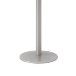 Pedestal Table with Four White Kool Series Chairs, Round, 36" Dia x 29h, Designer White