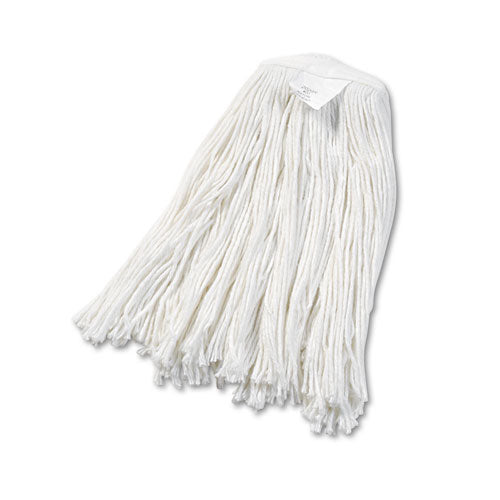 Cut-End Wet Mop Head, Rayon, No. 20, White