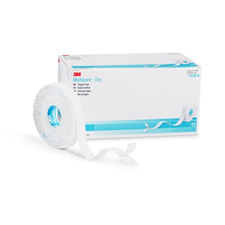 Water Resistant Dressing Retention Tape with Liner 3M™ Multipore™ Dry White 1/2 Inch X 5-1/2 Yard Pique NonSterile