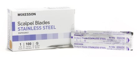 Surgical Blade McKesson Brand Stainless Steel No. 11 Sterile Disposable Individually Wrapped