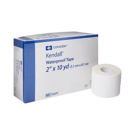 Waterproof Medical Tape Kendall™ White 2 Inch X 10 Yard Cloth NonSterile