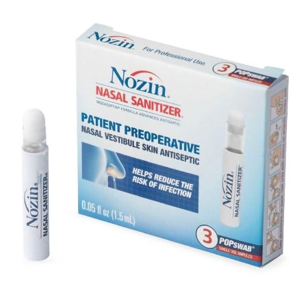Antiseptic NOZIN® Nasal Sanitizer® POPswab® Patient Preoperative Nasal Swab 1.5 mL Ampule