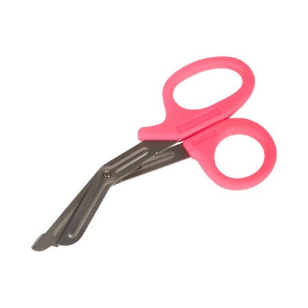 Trauma Shears McKesson Medicut™ Pink 7-1/4 Inch Length Medical Grade Stainless Steel Finger Ring Handle Blunt Tip / Blunt Tip