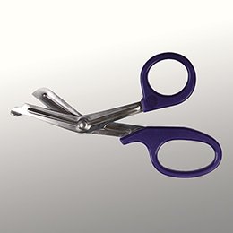 Trauma Shears McKesson Medicut™ Purple 7-1/4 Inch Length Medical Grade Stainless Steel Finger Ring Handle Blunt Tip / Blunt Tip