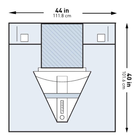 Obstetrics / Gynecology Drape McKesson Under Buttocks Drape 44 W X 40 L Inch Sterile