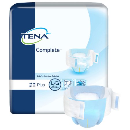 Unisex Adult Incontinence Brief TENA® Complete™ Large Disposable Moderate Absorbency