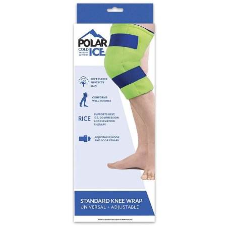 Cold Pack with Wrap Polar Ice® Knee Standard 13 X 16 Inch Nylon / Polyester / Water Reusable