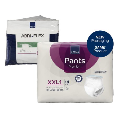 Male Adult Absorbent Underwear Abri-Flex™ XXL Pull On with Tear Away Seams 2X-Large Disposable Moderate Absorbency