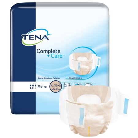 Unisex Adult Incontinence Brief TENA® Complete + Care™ Extra X-Large Disposable Moderate Absorbency