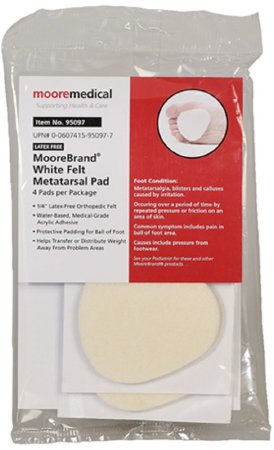 Metatarsal Cushion McKesson Pedi-Pads Size 106-L Adhesive