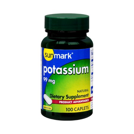 Dietary Supplement sunmark® Potassium Gluconate 99 mg Strength Tablet 100 per Bottle