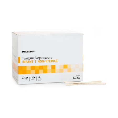 Tongue Depressor McKesson 4-1/2 Inch Length Wood