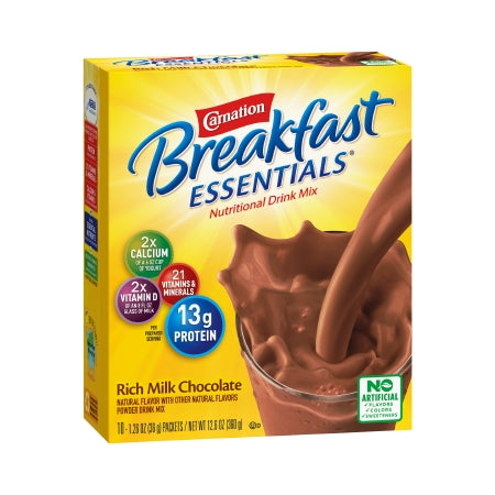 Oral Supplement Carnation Breakfast Essentials® Rich Milk Chocolate Flavor Powder 1.26 oz. Individual Packet