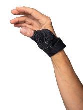 Thumb Brace CMC Controller Plus™ Adult Small / Medium Hook and Loop Strap Closure Left Hand Black