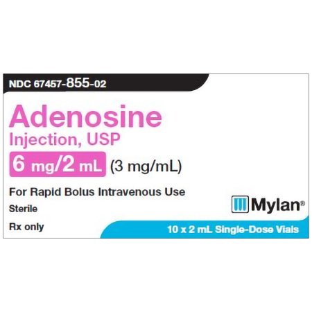 Adenosine, Preservative Free 3 mg / mL Injection Single-Dose Vial 2 mL