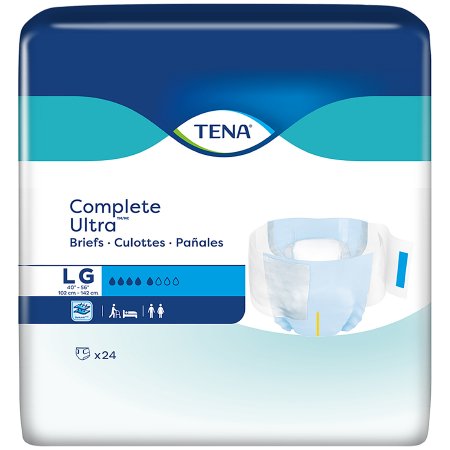 Unisex Adult Incontinence Brief TENA® Complete Ultra™ Large Disposable Moderate Absorbency