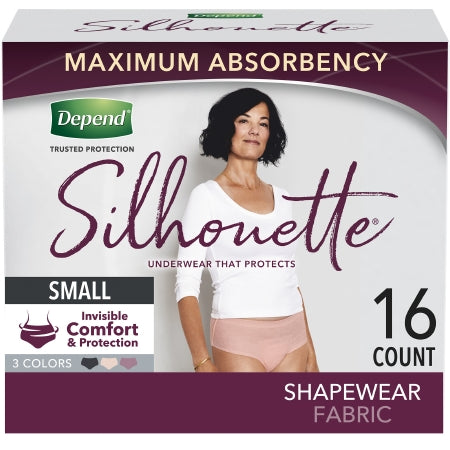 Female Adult Absorbent Underwear Depend® Silhouette® Pull On with Tear Away Seams Small Disposable Heavy Absorbency