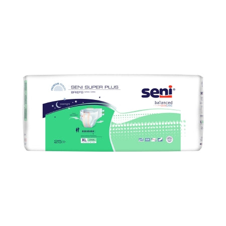 Unisex Adult Incontinence Brief Seni® Super Plus X-Large Disposable Heavy Absorbency