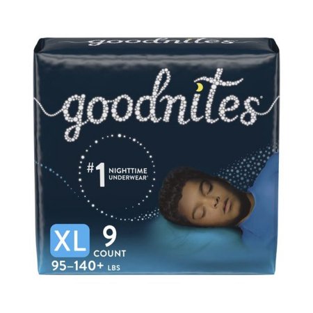 Male Youth Absorbent Underwear GoodNites® Pull On with Tear Away Seams Size 6 / X-Large Disposable Heavy Absorbency