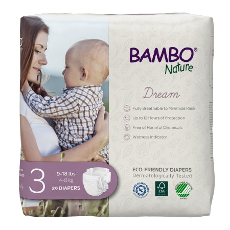 Unisex Baby Diaper Bambo® Nature Size 3 Disposable Heavy Absorbency