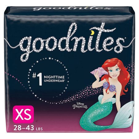 Female Youth Absorbent Underwear GoodNites® Pull On with Tear Away Seams X-Small Disposable Heavy Absorbency