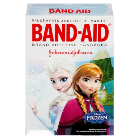 Adhesive Strip Band-Aid® 3/4 X 3 Inch / 5/8 X 2-1/4 Inch Plastic Rectangle Kid Design (Frozen) Sterile