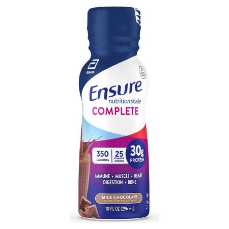 Oral Supplement Ensure® Complete Milk Chocolate Flavor Liquid 10 oz. Bottle