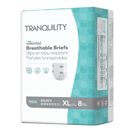 Unisex Adult Incontinence Brief Tranquility® Essential X-Large Disposable Heavy Absorbency