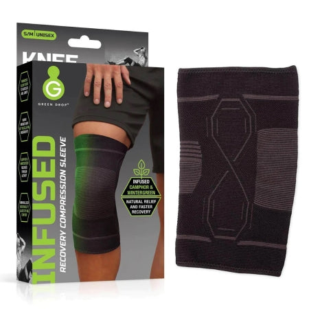 Knee Support Green Drop™ Small / Medium Pull-On 13 to 16 Inch Thigh Circumference Left or Right Knee