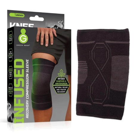 Knee Support Green Drop™ Large / X-Large Pull-On 16 to 19 Inch Thigh Circumference Left or Right Knee